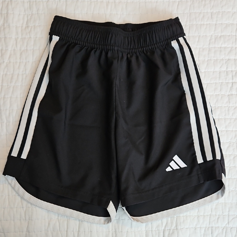 Adidas Black Shorts with White Accents